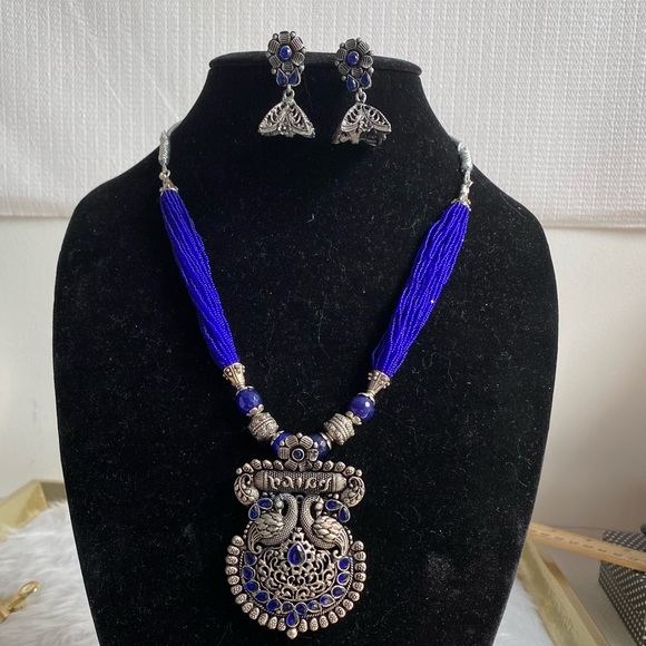 Traditional Ethnic Blue Set / CODE : WN - 30 - Picture 4 of 7